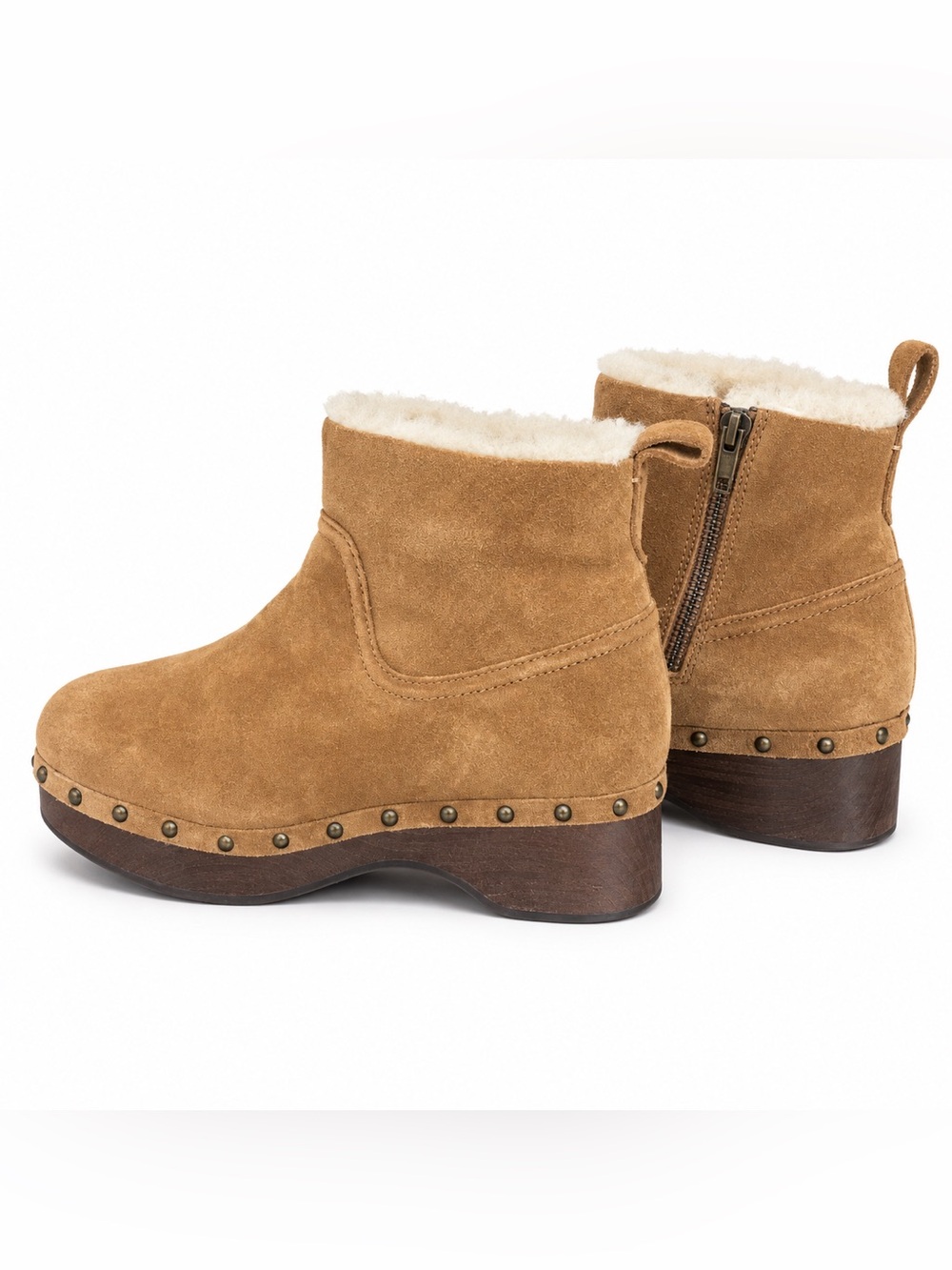 Madewell Marceline Clog Boot in Shearling — Size 7.5